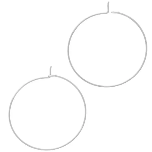 30mm 304 stainless steel hoop earrings to decorate x20