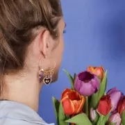 30mm 304 stainless steel hoop earrings to decorate x20