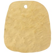 21x19mm Stainless steel 316L Hammered trapezoid pendants - Gold x2