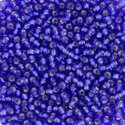 Preciosa Seed beads 11/0 2 mm - Sapphire Silver Lined x20g