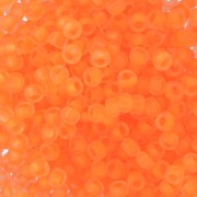 Preciosa Seed beads 9/0 2.5 mm - Orange Neon Frosted x20g