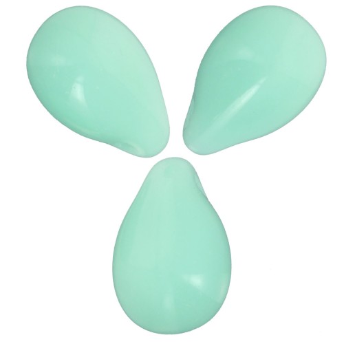 Drops 6x9mm  Mint Alabaster x25