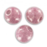 Round beads 4mm Opaque Light Rose Ceramic Look x50