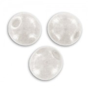 Round beads 4mm Chalkwhite Ceramic Look x50