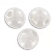 Chalkwhite - Round beads 4mm Chalkwhite Ceramic Look x50 Round beads 4mm Chalkwhite Ceramic Look x50