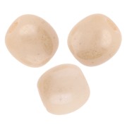 Czech glass beads round 4 mm Opaque Beige Ceramic Look x50|raw }}