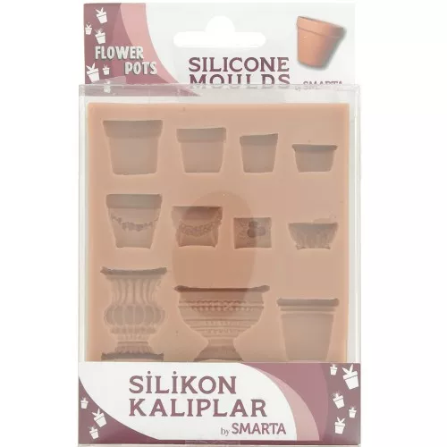 Smarta silicone mold - Flowerpots x1