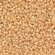 Seed beads Miyuki 15/0 191F - 24kt Gold Plated Mat x5g