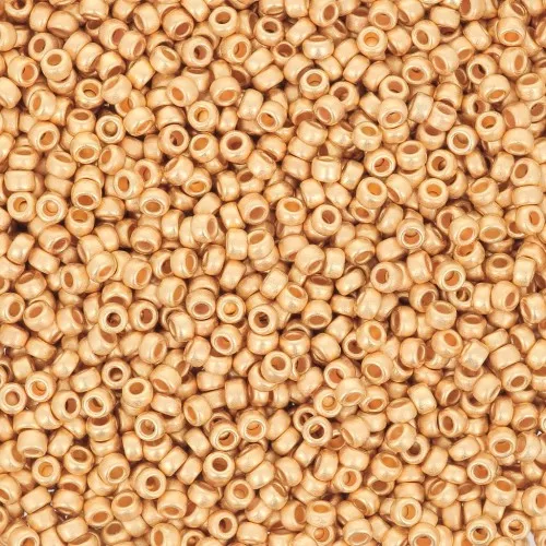 Seed beads Miyuki 15/0 191F - 24kt Gold Plated Mat x5g