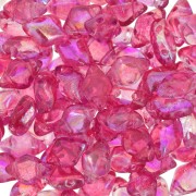 8x5mm Gemduo 2-hole glass beads - Summer Rainbow Pink x10g
