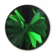 PureCrystal 1122 Rivoli Round Stone 12mm Dark Moss Green x1