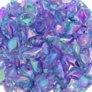 8x5mm Gemduo 2-hole glass beads - Summer Rainbow Light Blue x10g|raw }}