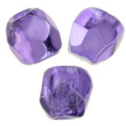 True 2mm Fire Polished faceted round beads - Crystal Violet Metallic Ice x50