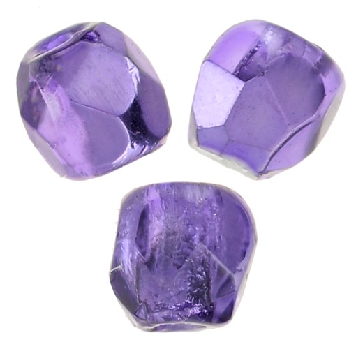 True 2mm Fire Polished faceted round beads - Crystal Violet Metallic Ice x50