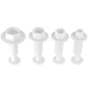 4 cookie cutters for polymer clay with piston - Octagon - 20-22-24-30 mm x1|raw }}