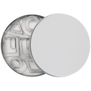 Set of 24 stainless steel cookie cutters for modelling - Geometric shapes x1