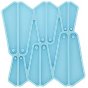 Silicone mold - triangle earrings for epoxy resin and ceramic powder x1