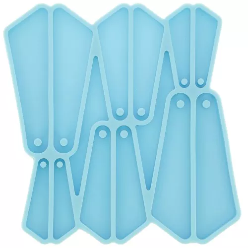 Silicone mold - triangle earrings for epoxy resin and ceramic powder x1