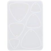 Silicone mould for triangular resin pendants - Transparent x1