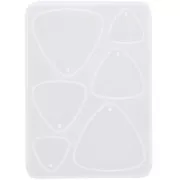 Silicone mould for triangular resin pendants - Transparent x1