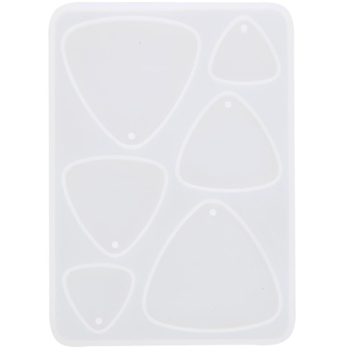 Silicone mould for triangular resin pendants - Transparent x1
