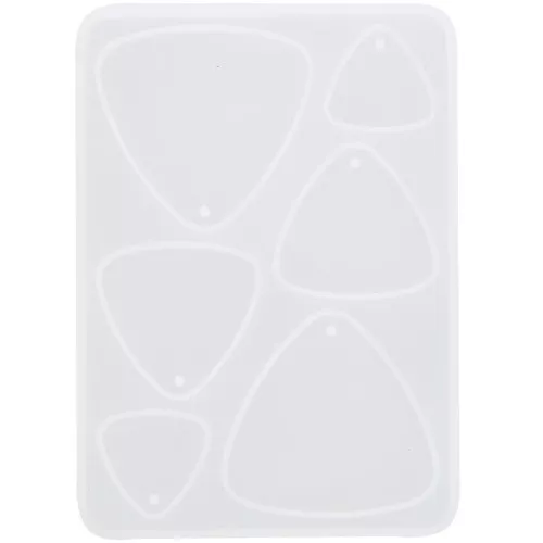 Silicone mould for triangular resin pendants - Transparent x1