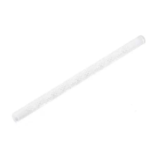 165x10mm Acrylic texture roller for polymer clay - Flowers x1