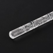 165x10mm Acrylic texture roller for polymer clay - Flowers x1