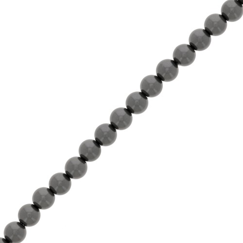 4mm Aurora 5810 Pearls - Crystal Black Pearl x41cm