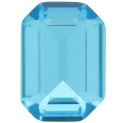 14x10mm Cabochon step cut octagone Aurora A4610 - Aquamarine x1|raw }}