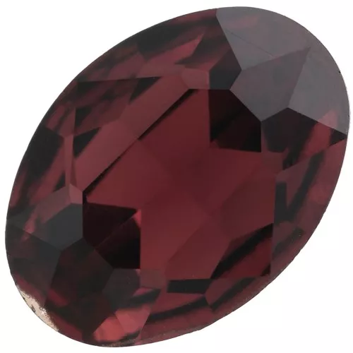 18x13mm Aurora A4120 oval cabochon - Burgundy x1