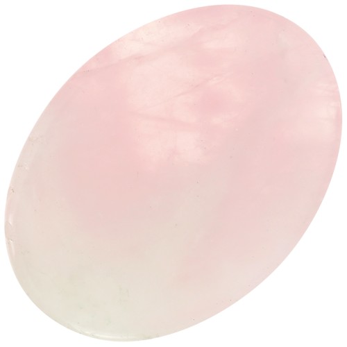 18x13mm Flat oval gemstone cabochon - Rose Quartz x1