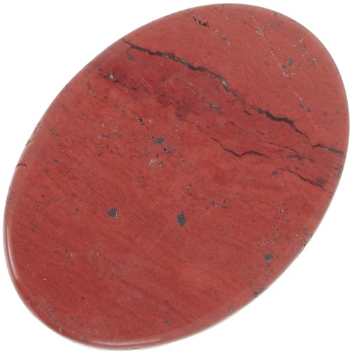18x13mm Flat oval cabochon gemstone - Red Jasper x1