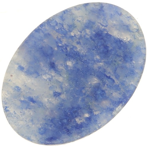 18x13mm Flat oval gemstone cabochon - Sodalite x1
