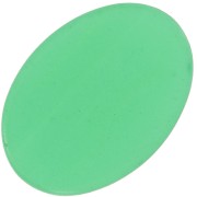 18x13mm Flat oval gemstone cabochon - dyed Jade - Green x1