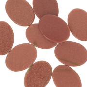 18x13mm Flat oval cabochon Gold Stone - imitation sunstone x1
