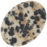 18x13mm imitation gemstone Flat oval cabochon - Dalmatian Jasper x1|raw }}