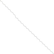 0.8mm Paloma wavy chain - zigzag - Silver x1m|raw }}