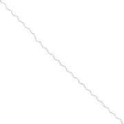 0.8mm Paloma wavy chain - zigzag - Silver x1m