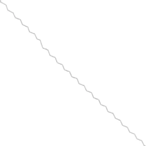 0.8mm Paloma wavy chain - zigzag - Silver x1m