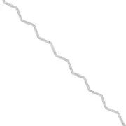 0.8mm Paloma wavy chain - zigzag - Silver x1m
