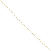0.8mm Paloma wavy chain - zigzag - Gold x1m