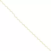0.8mm Paloma wavy chain - zigzag - Gold x1m