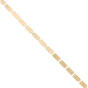 9x5mm Fancy rectangle chain - Golden x 50cm