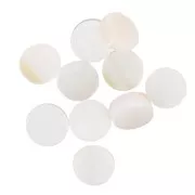 5mm mother-of-pearl palet round flat cabochon x1