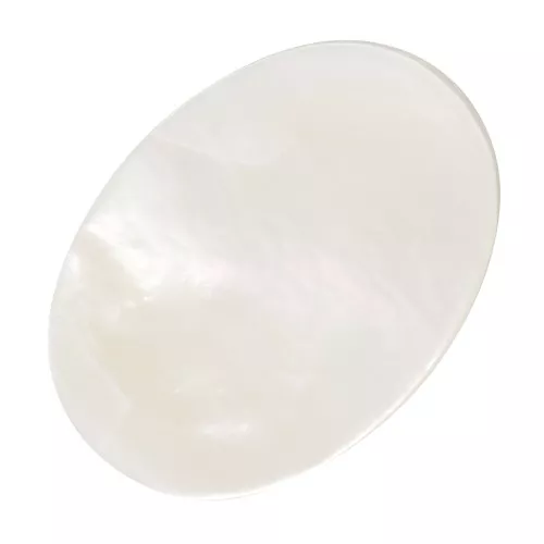 14x10mm mother-of-pearl Flat oval cabochon x1