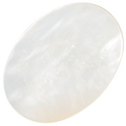 18x13mm mother-of-pearl Flat oval cabochon x1