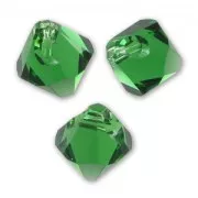 Pendant bicones PureCrystal  8mm Dark Moss Green x4