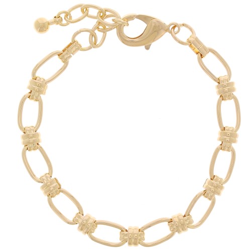 7.5mm Bracelet - Fine gold plated x 19cm
