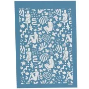 74x105mm Silk Screen Moiko for polymer clay - Silhouettes pattern 19.43 x1